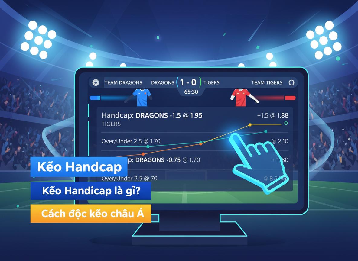 Hướng dẫn đọc các loại Kèo Handicap phổ biến nhất 2026