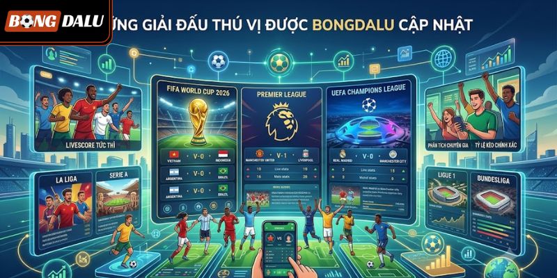 Những giải đấu thú vị được BONGDALU cập nhật
