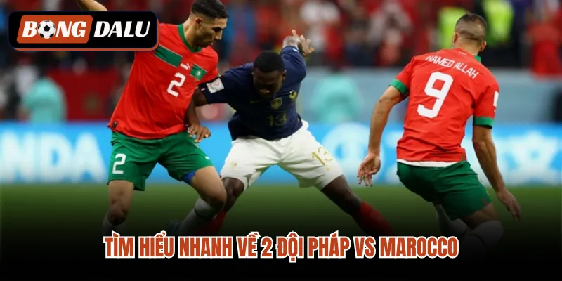 Tìm hiểu nhanh về 2 đội Pháp vs Marocco